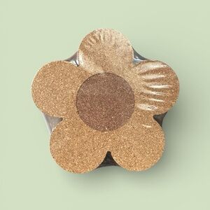 Set Of Flower Shaped Cork Coasters